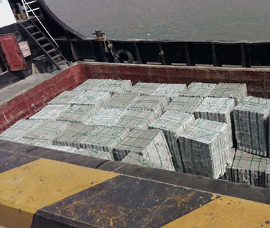台州港大麦嶼港区対台直航客貨転装埠頭インターロックブロック製作工事